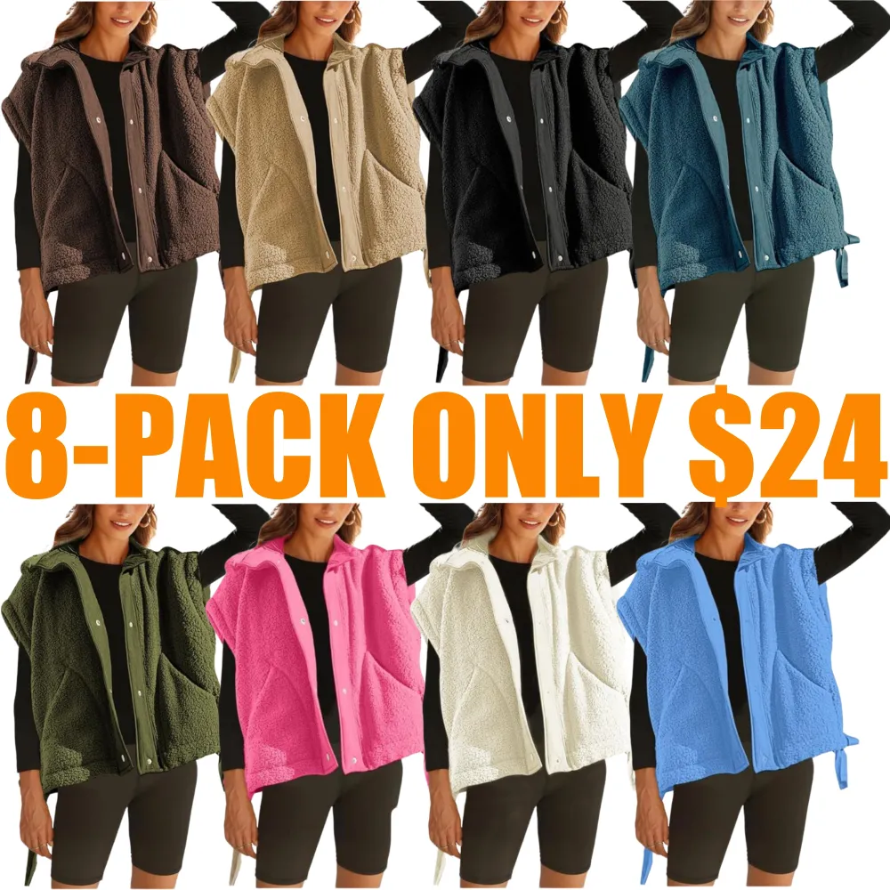Women Warm Sherpa Fleece Vest