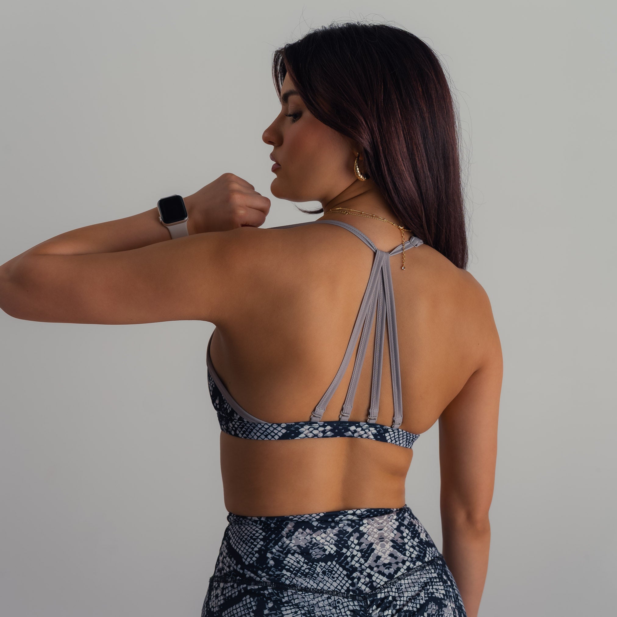 MEDIUM SUPPORT SPORTS BRA - PYTHON