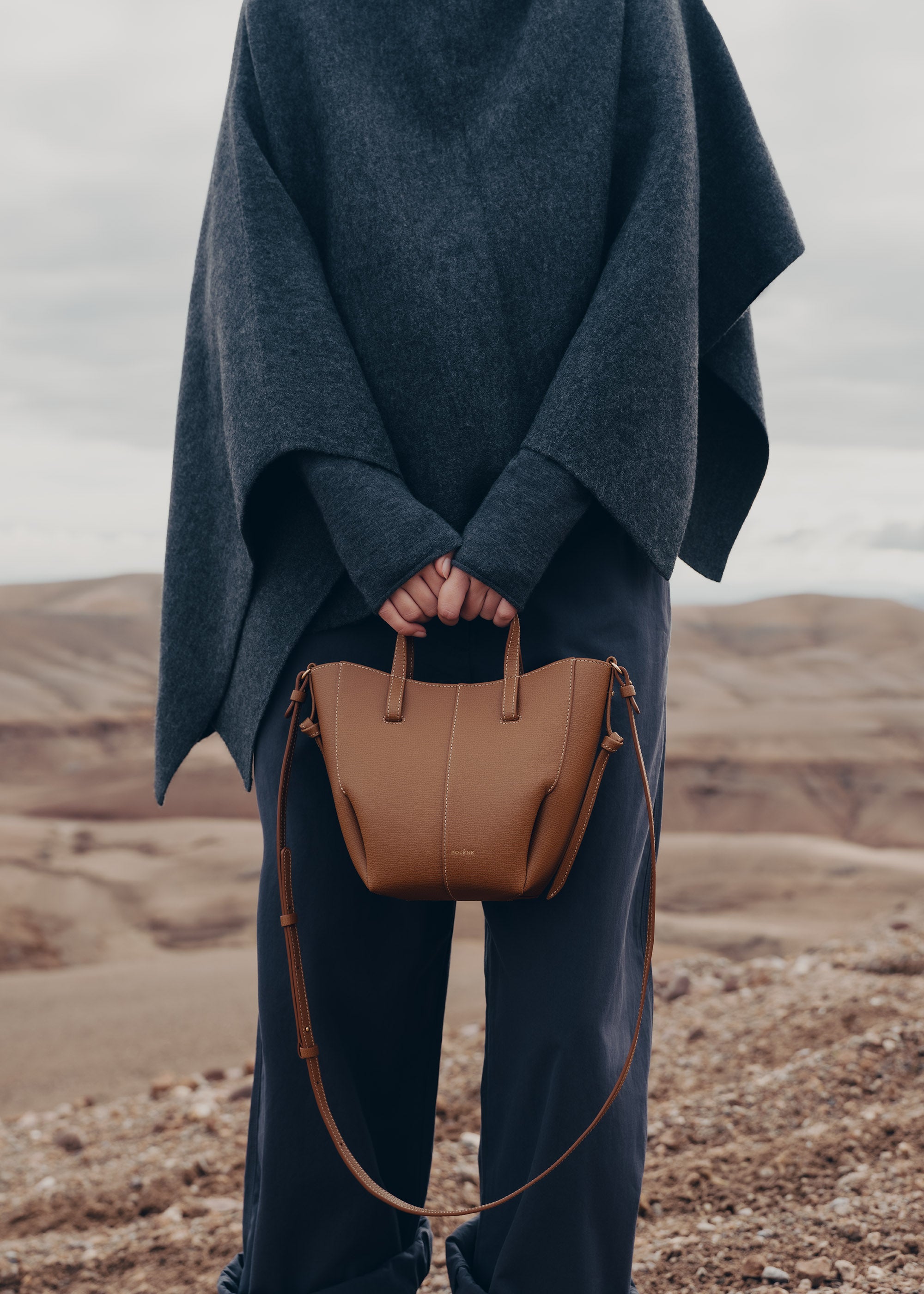 Cyme Tote Nano - Textured Camel Clearance sale