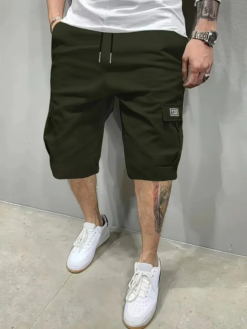 Men's Shorts Set - Slanted Pockets - Versatile Casual Wear