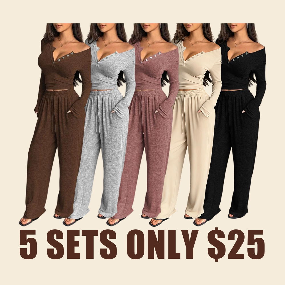 Women's Cozy Two-Piece Lounge Set for Fall & Winter
