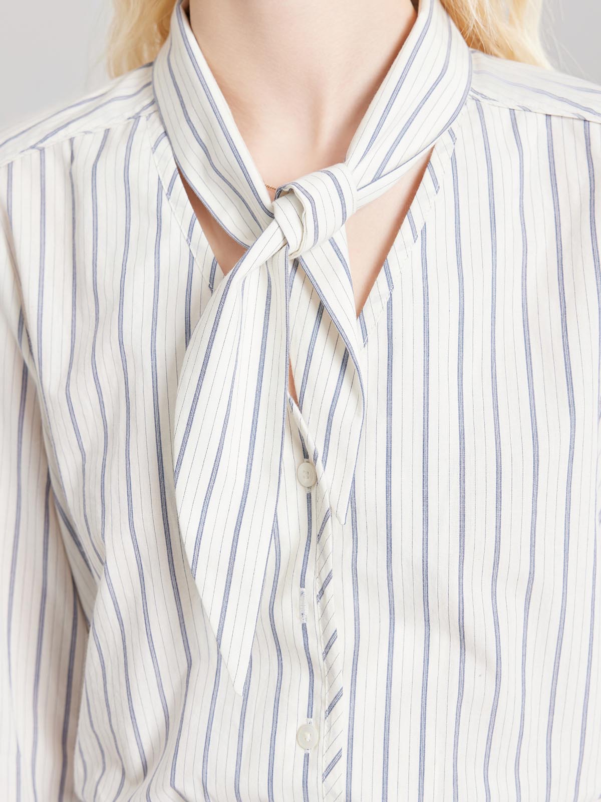 ASOBIO Tie Stripe Shirt
