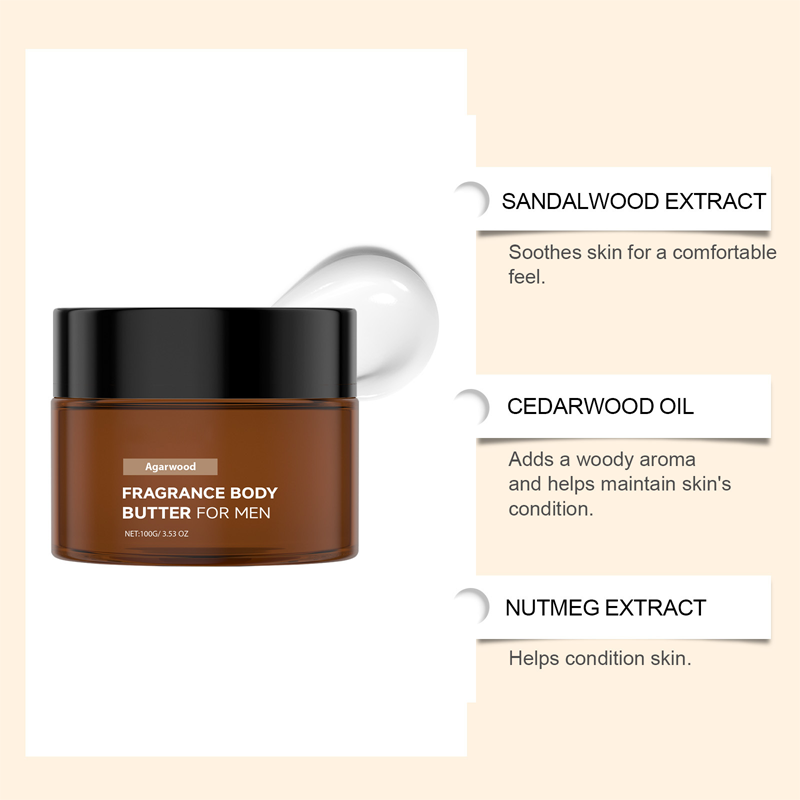 Men's Agarwood Fragrance Body Butter