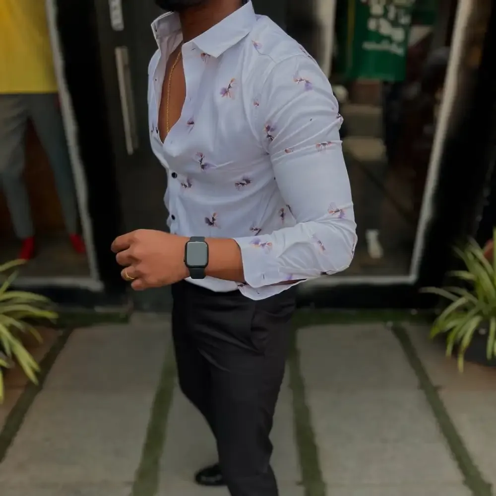 Men'S Style Casual Pattern Shirt