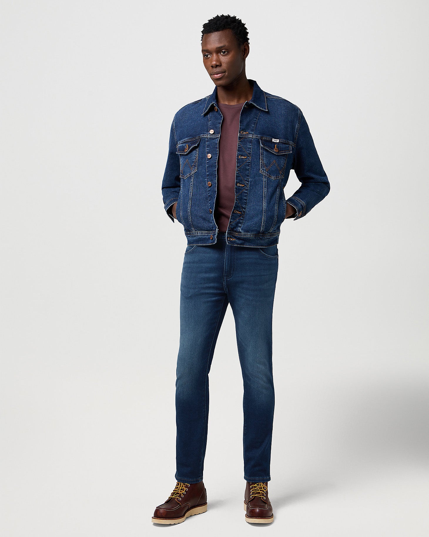 Larston 'Epic Soft' Slim Tapered Mens Jeans - Fog