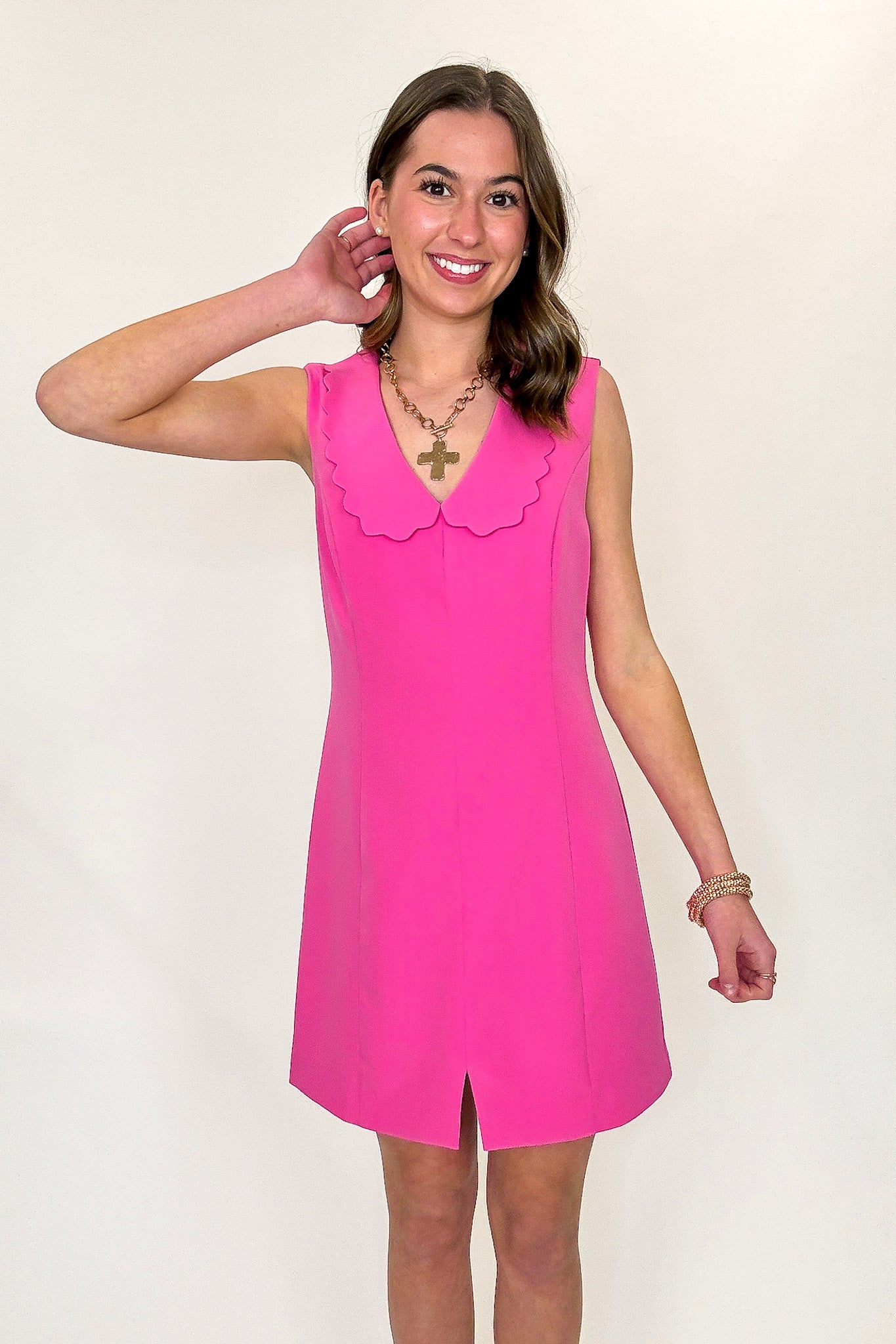 Scalloped Peter Pan Collar Dress