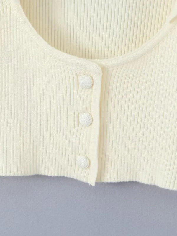 Lapel Long-Sleeved Jacket Spaghetti Strap Pleated Mini Skirt