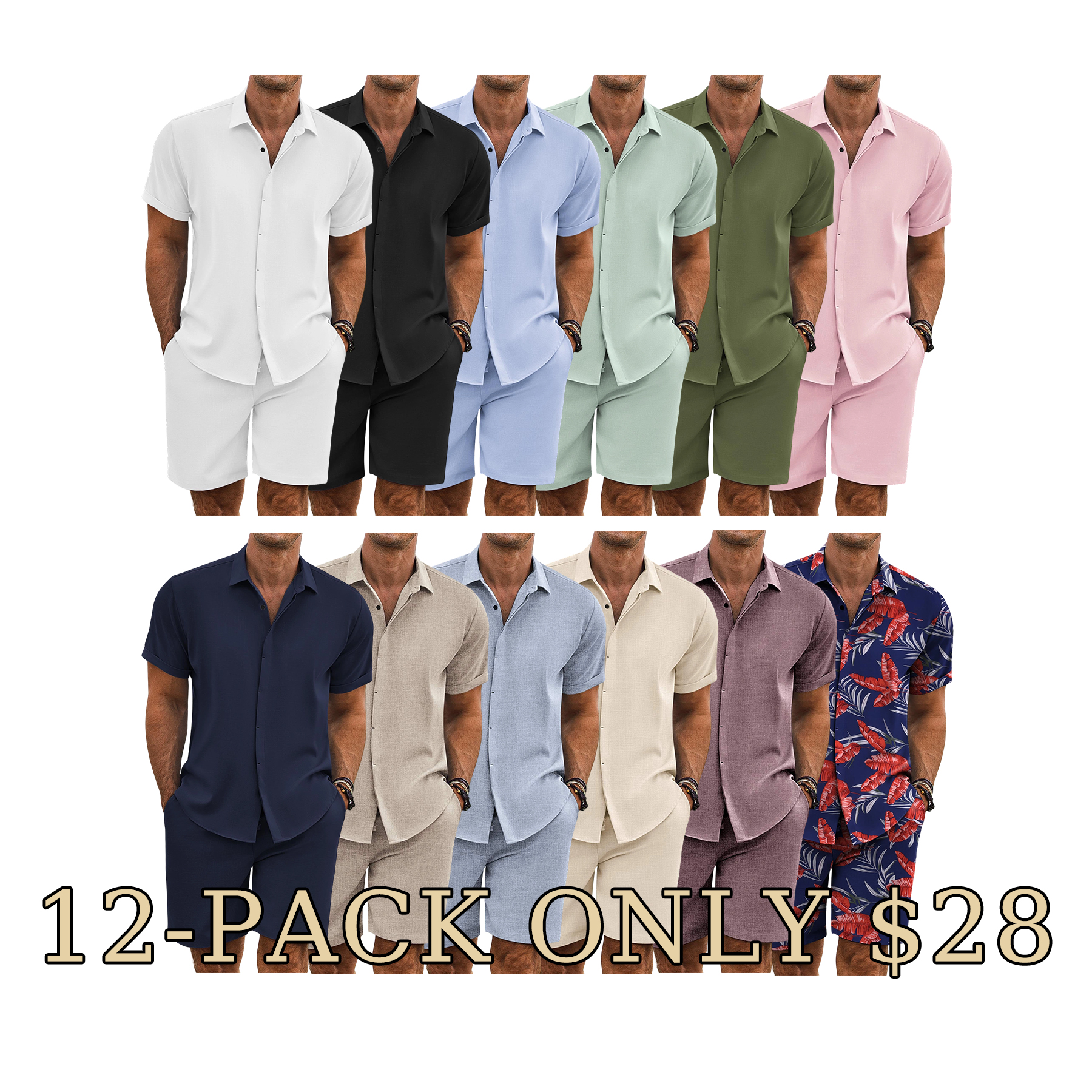 Breezy Linen Summer Shirt & Shorts Set