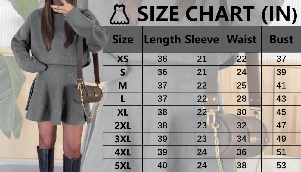 Women's Casual Half-High Neck Long Sleeve Knit Dress