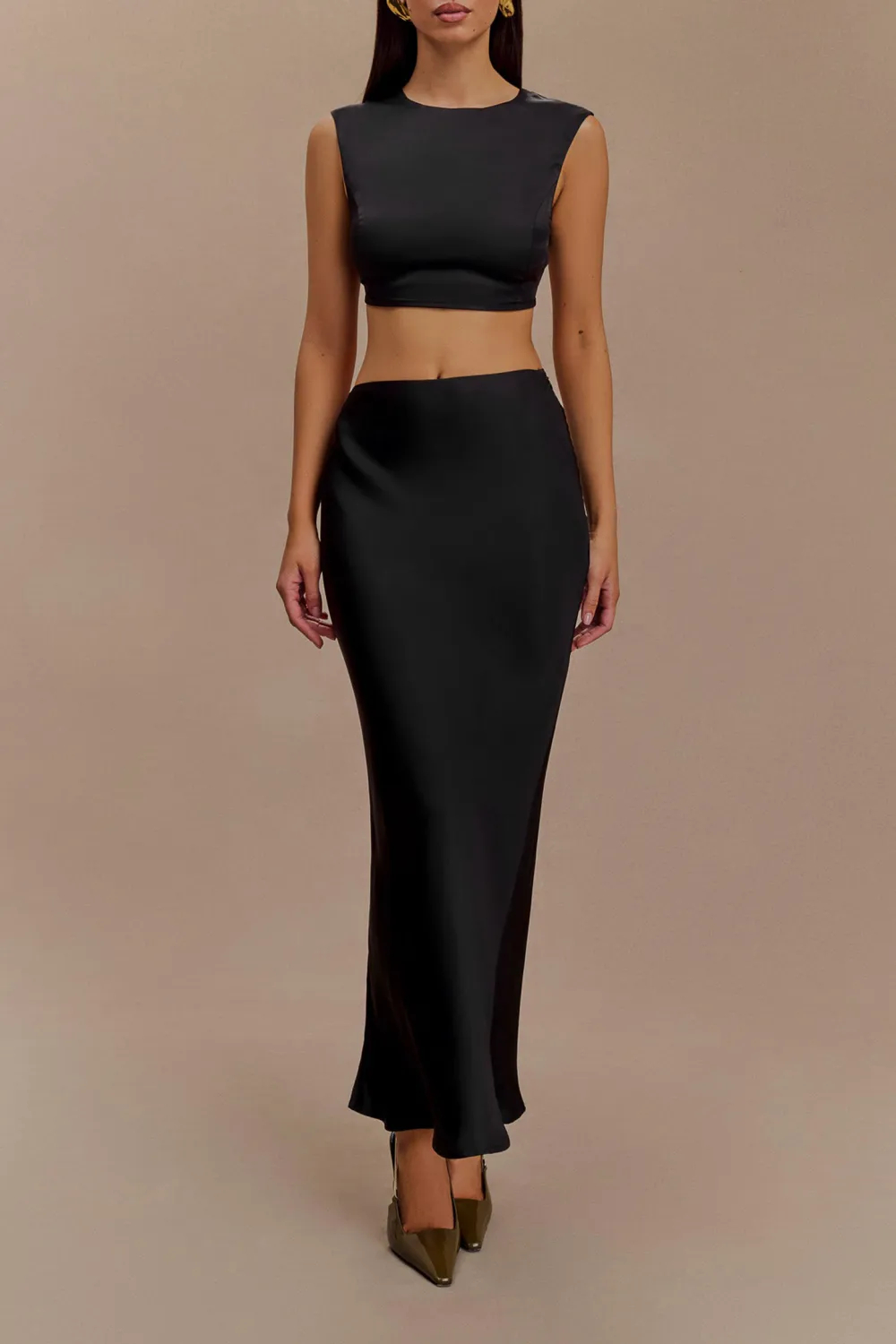 Satin Maxi Skirt