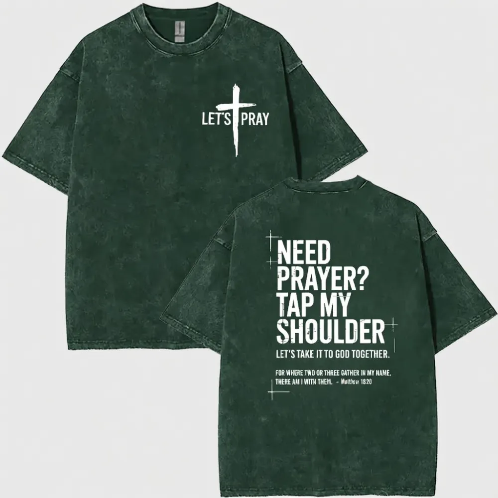 ⛪✝️ Easter 2026  Need Prayer Hoodie - Tap My Shoulder Let's Pray Christian Faith Top