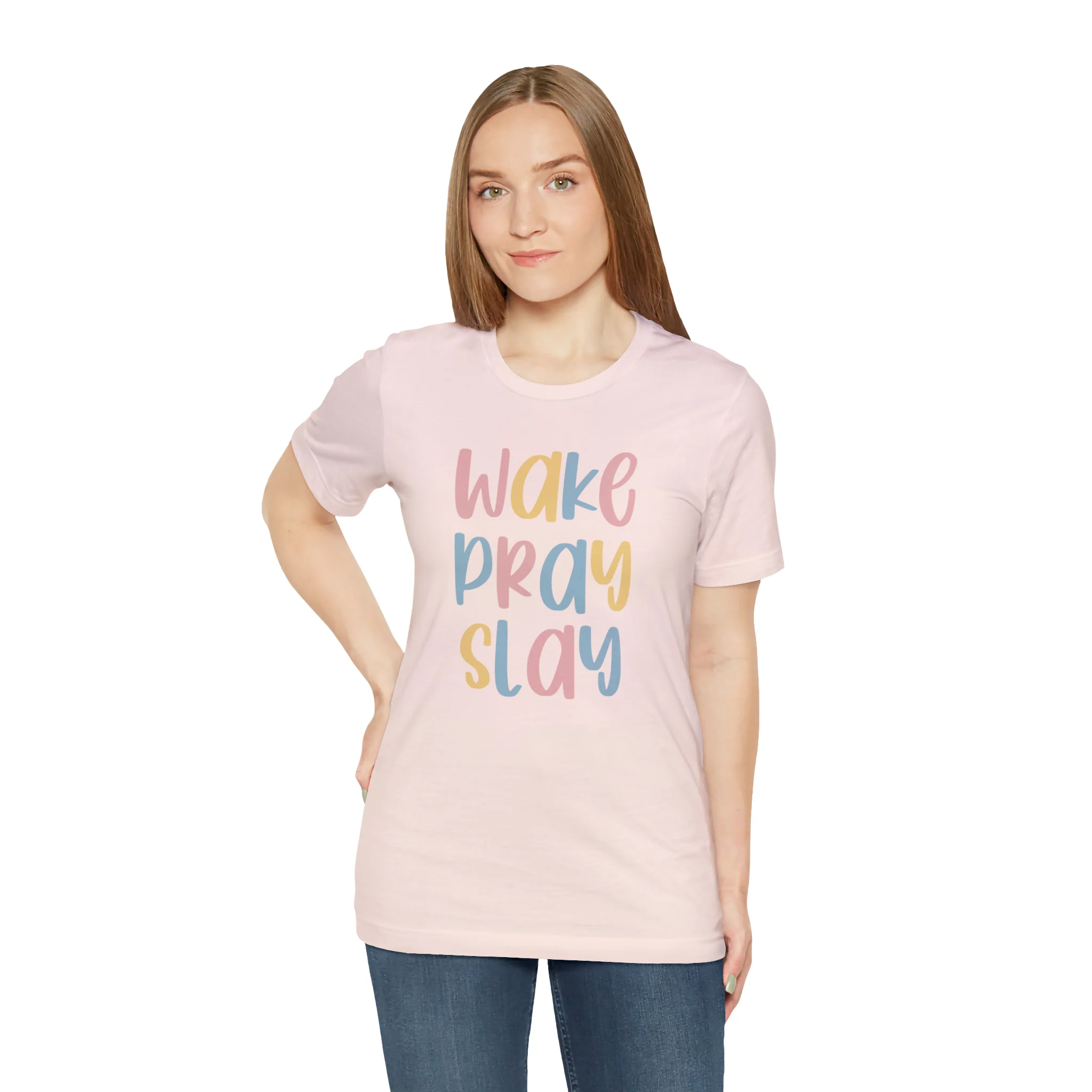 Wake Pray Slay Unisex Jersey Short Sleeve Tee
