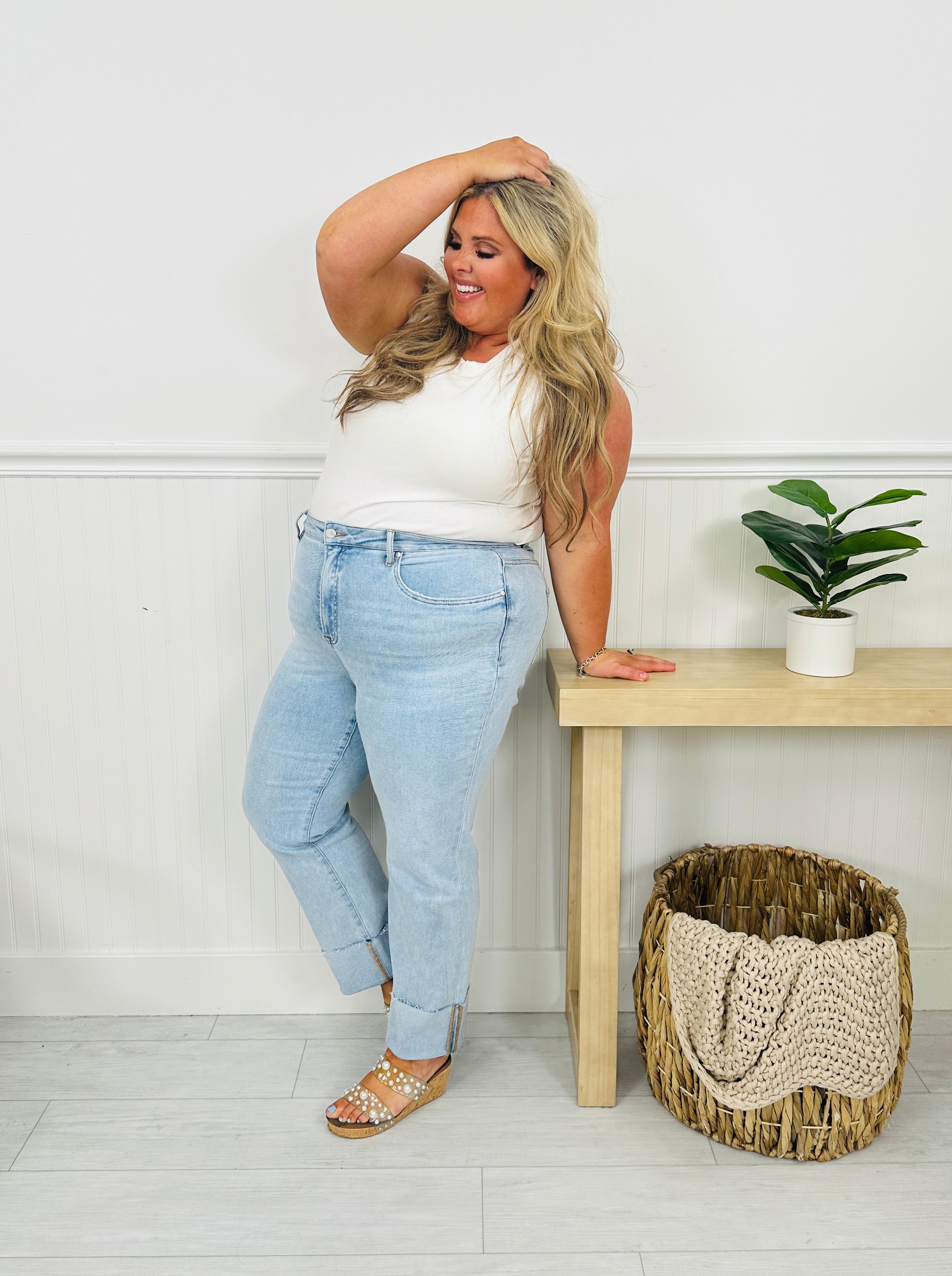 MOCO Exclusive Not Your Mother's Tummy Control Mom Jeans