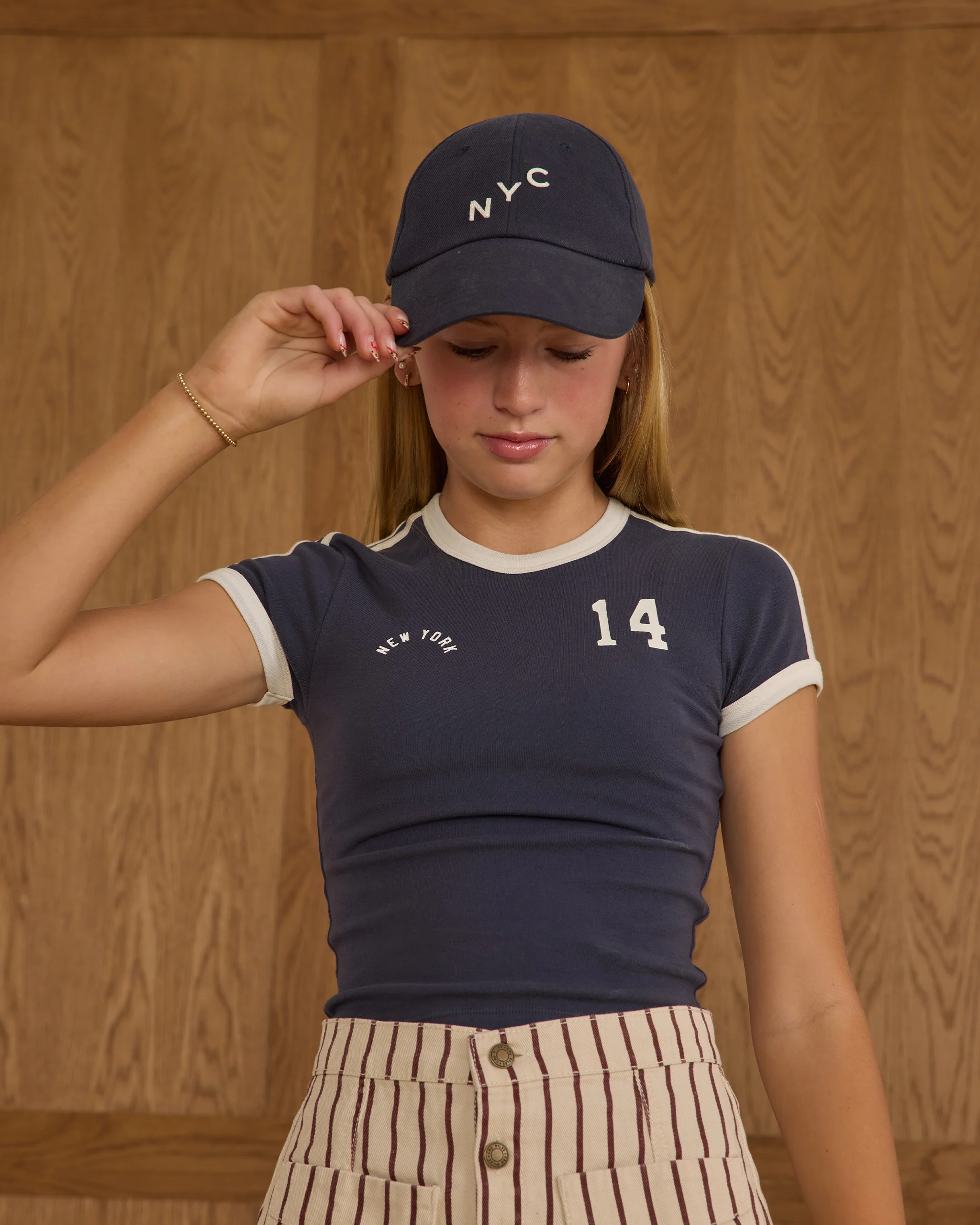 Teen Baby Tee || Navy