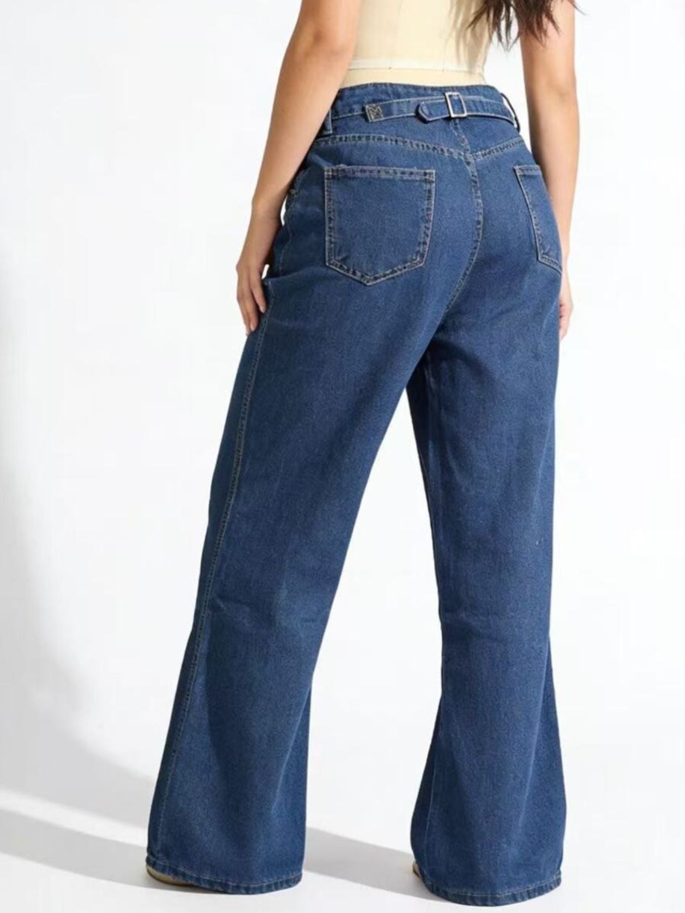 High-Waisted Wide Leg Jeans