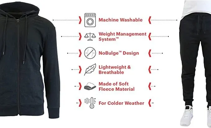 Boys’ Fleece-Lined Hoodie & Jogger Set, Multipack