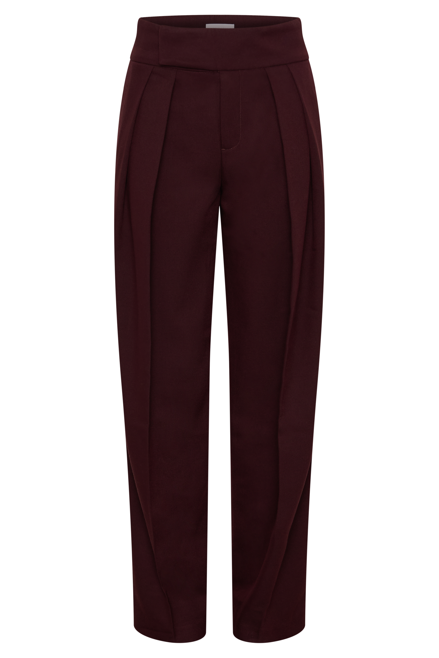 Mahogany Pleated High Waisted Pants