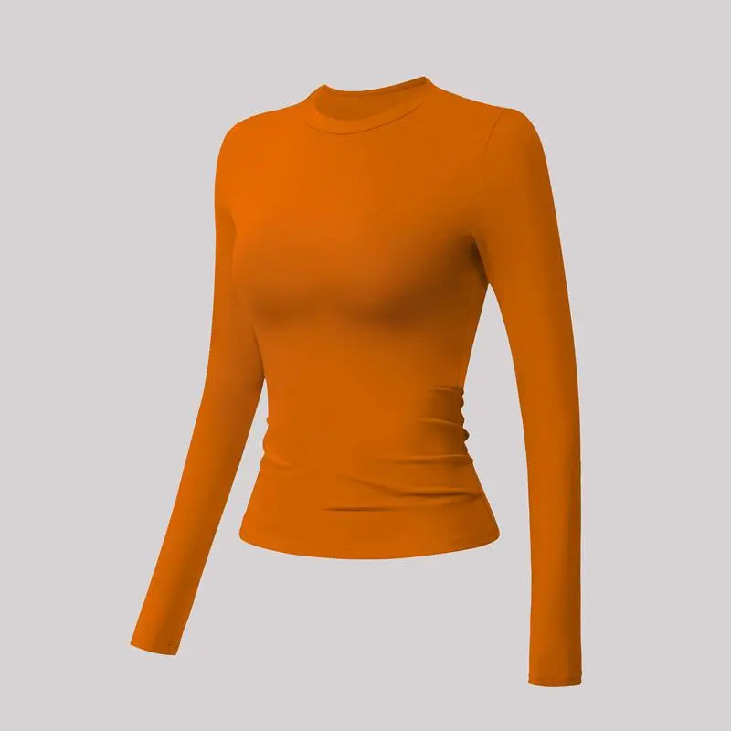 Sports Tee And Long Shirt Round Neck Slim T-shirt