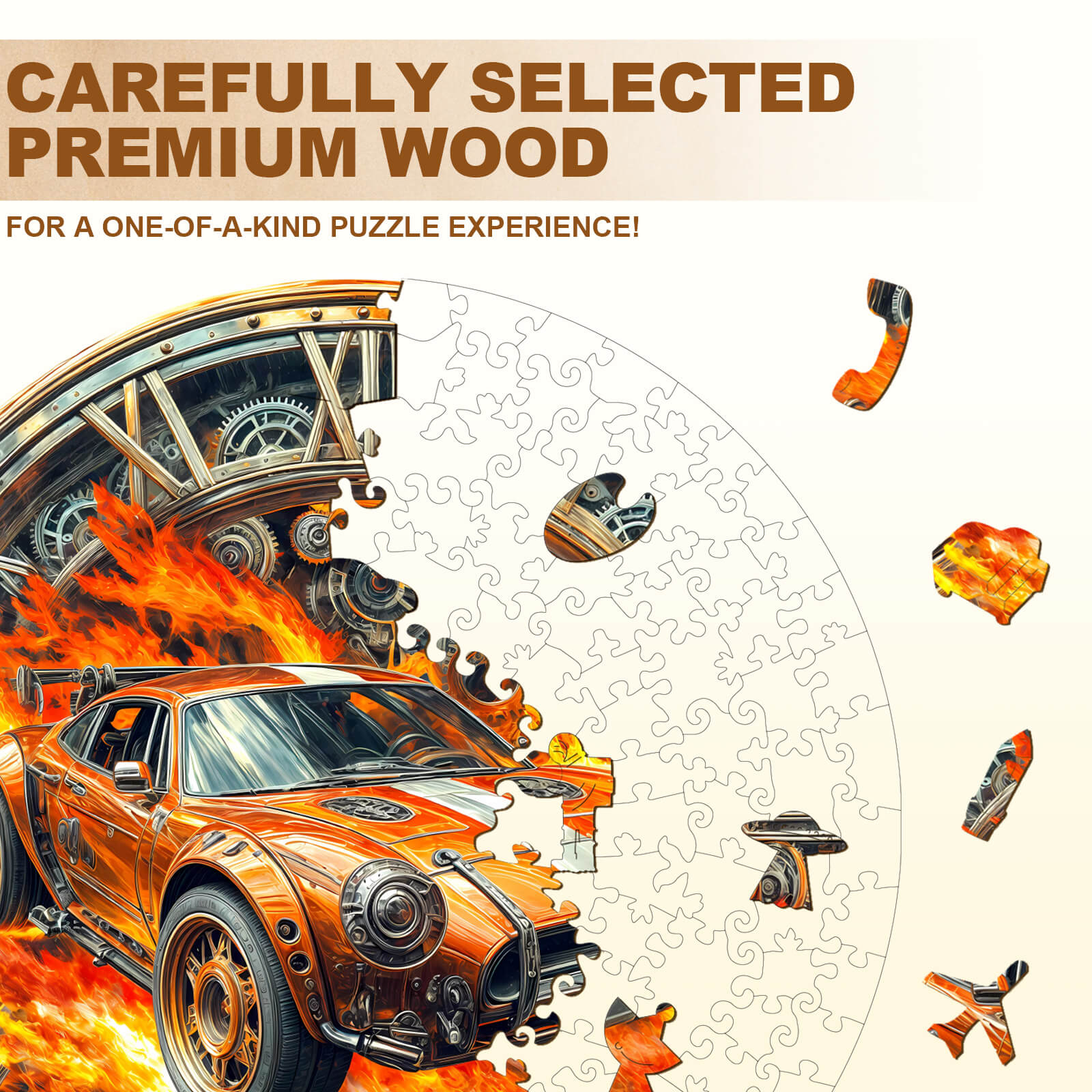 Blazing Speed Wooden Jigsaw Puzzle