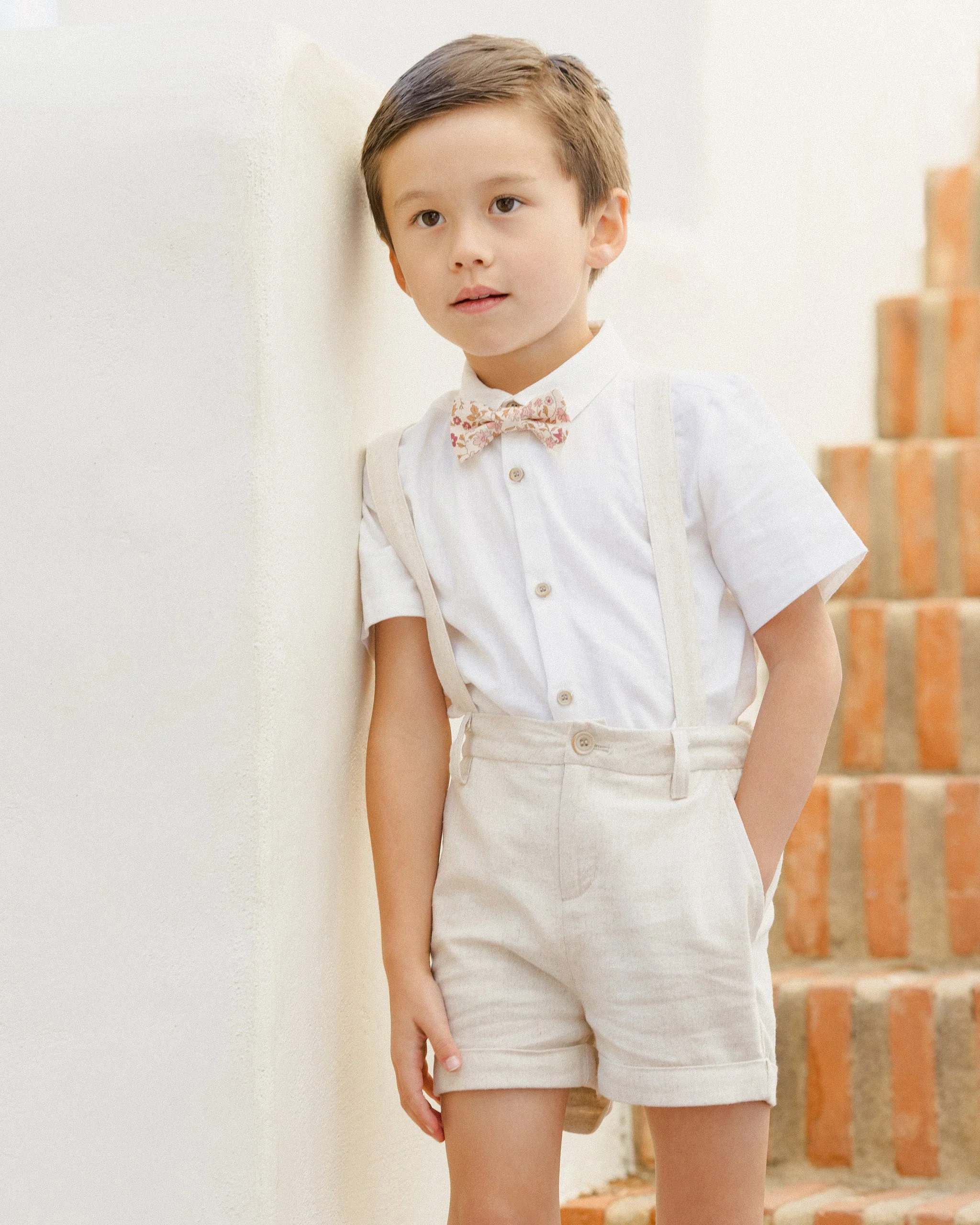 SUSPENDER SHORT | LINEN