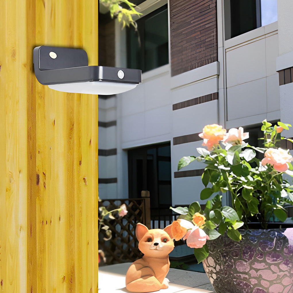 Minimalist Waterproof LED Intelligent Motion Sensor Solar Wall Lamp
