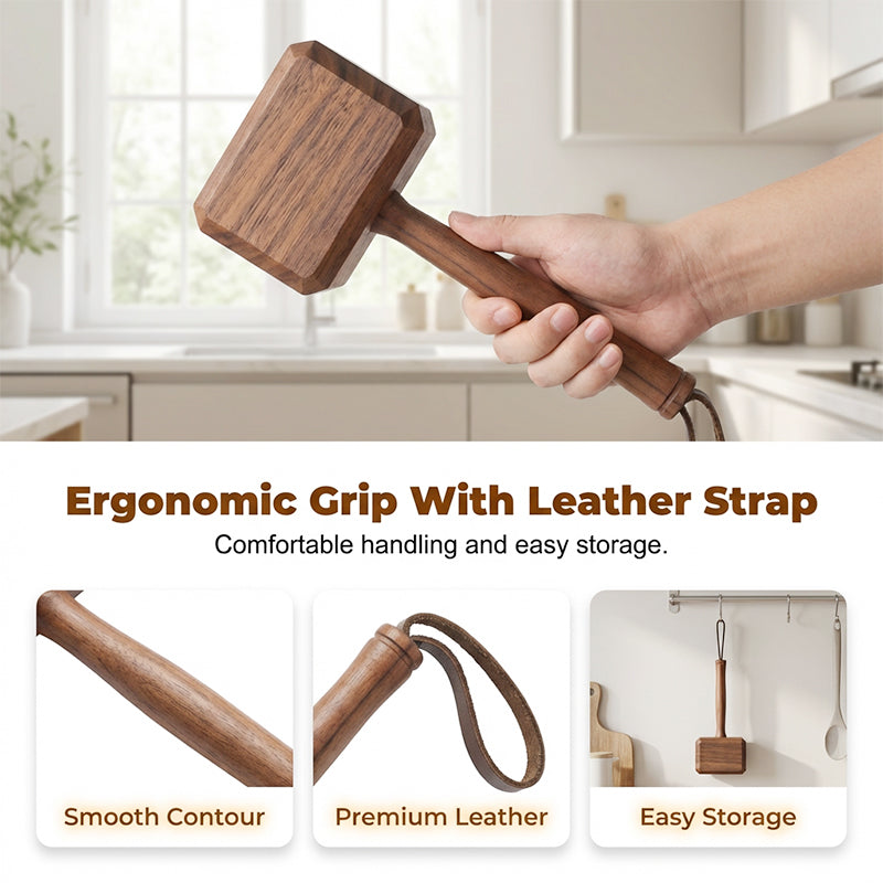 Creative Wooden Hammer Bottle Opener with Stand