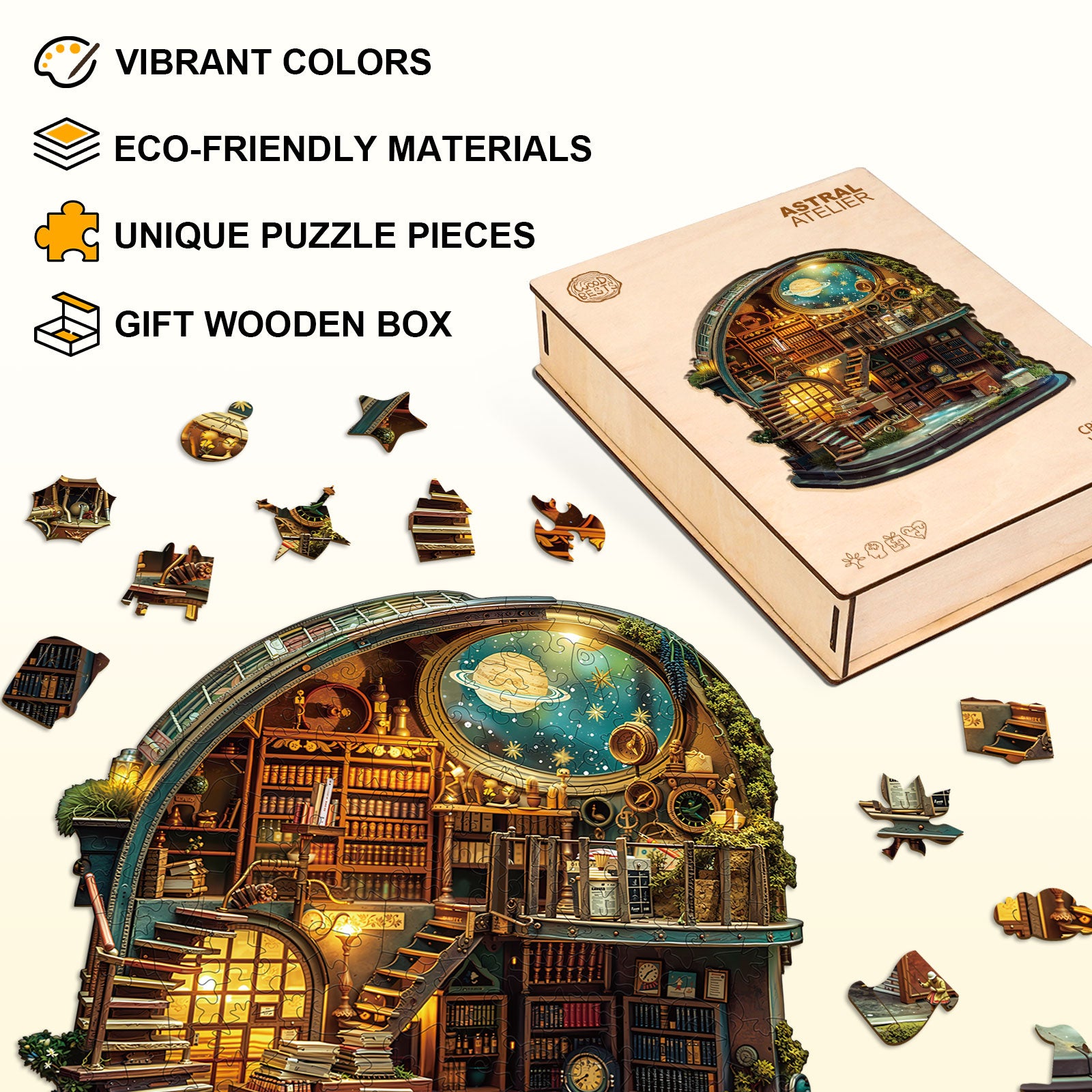 Astral Atelier Wooden Jigsaw Puzzle