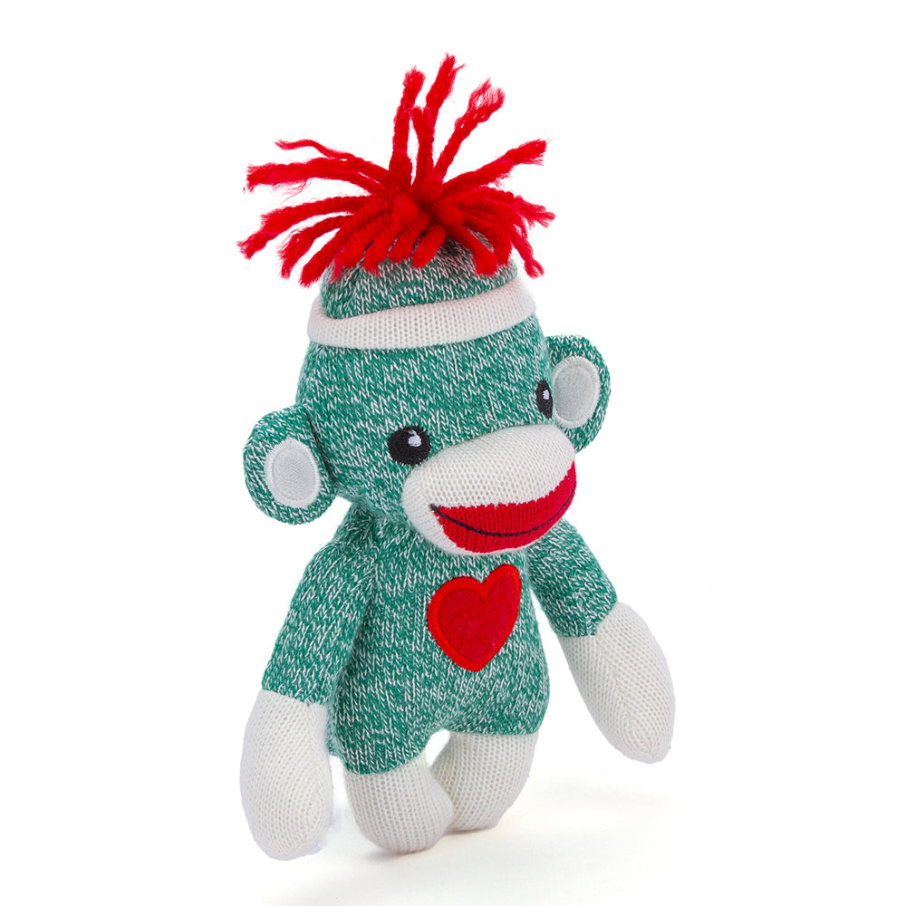 Love Sock Monkey 6'' Green