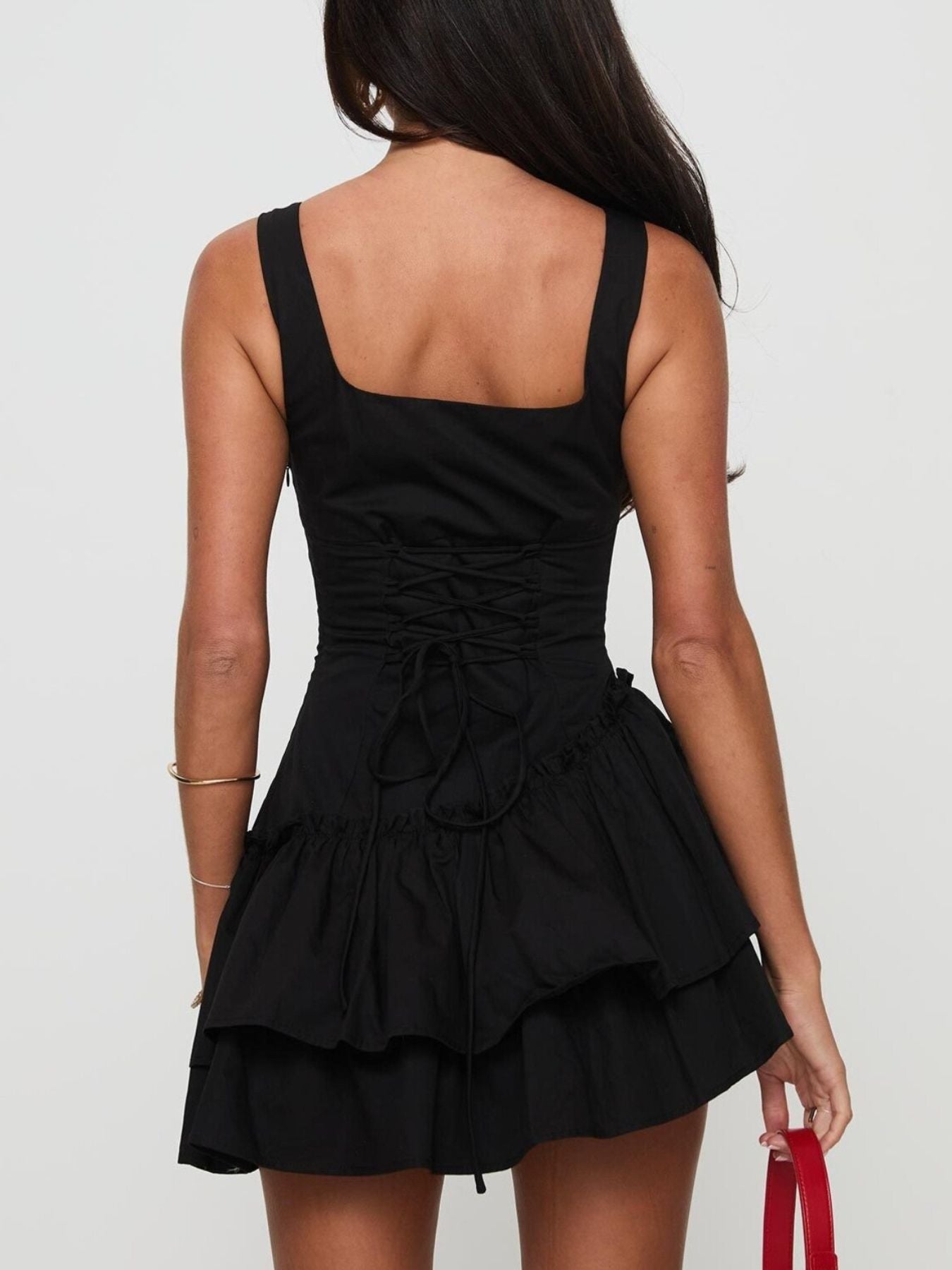 Ruffled Layered Mini Dress