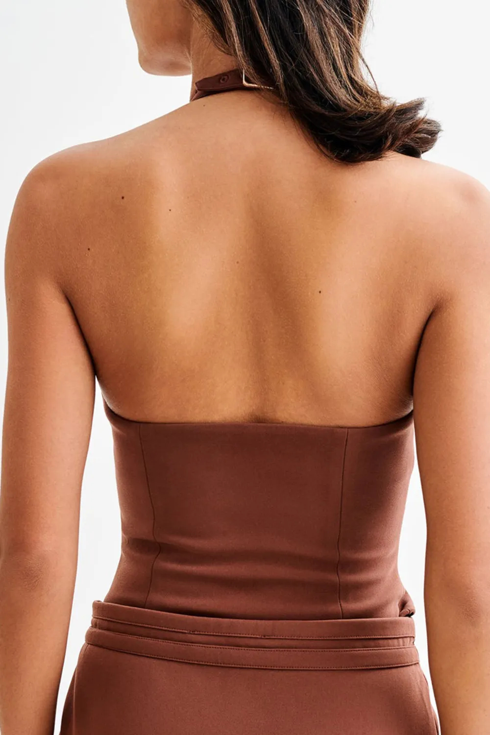 Suiting Halter Top With Buckle