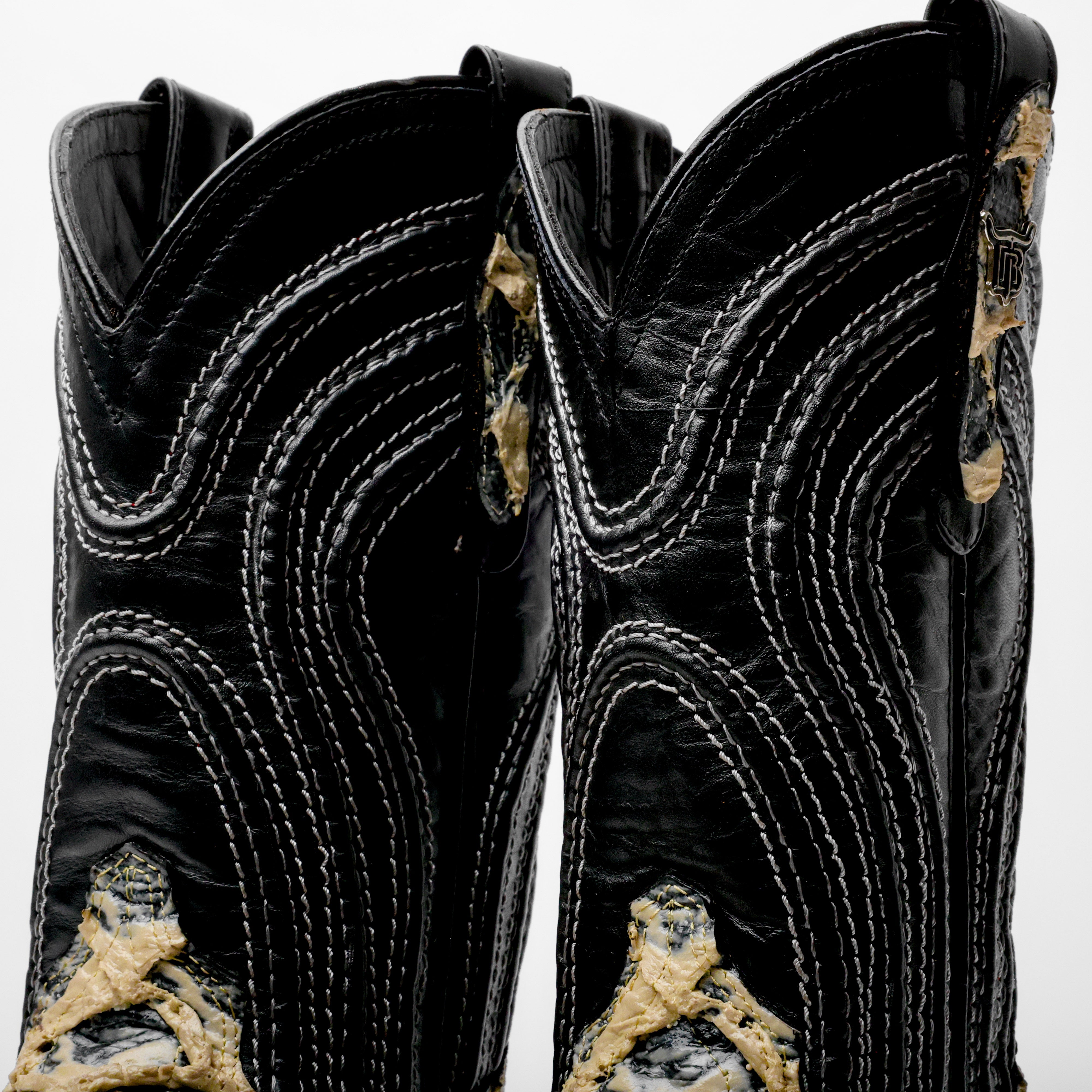 Eclipse/Orix Jumbo Pirarucu Leather Boots - Square Toe