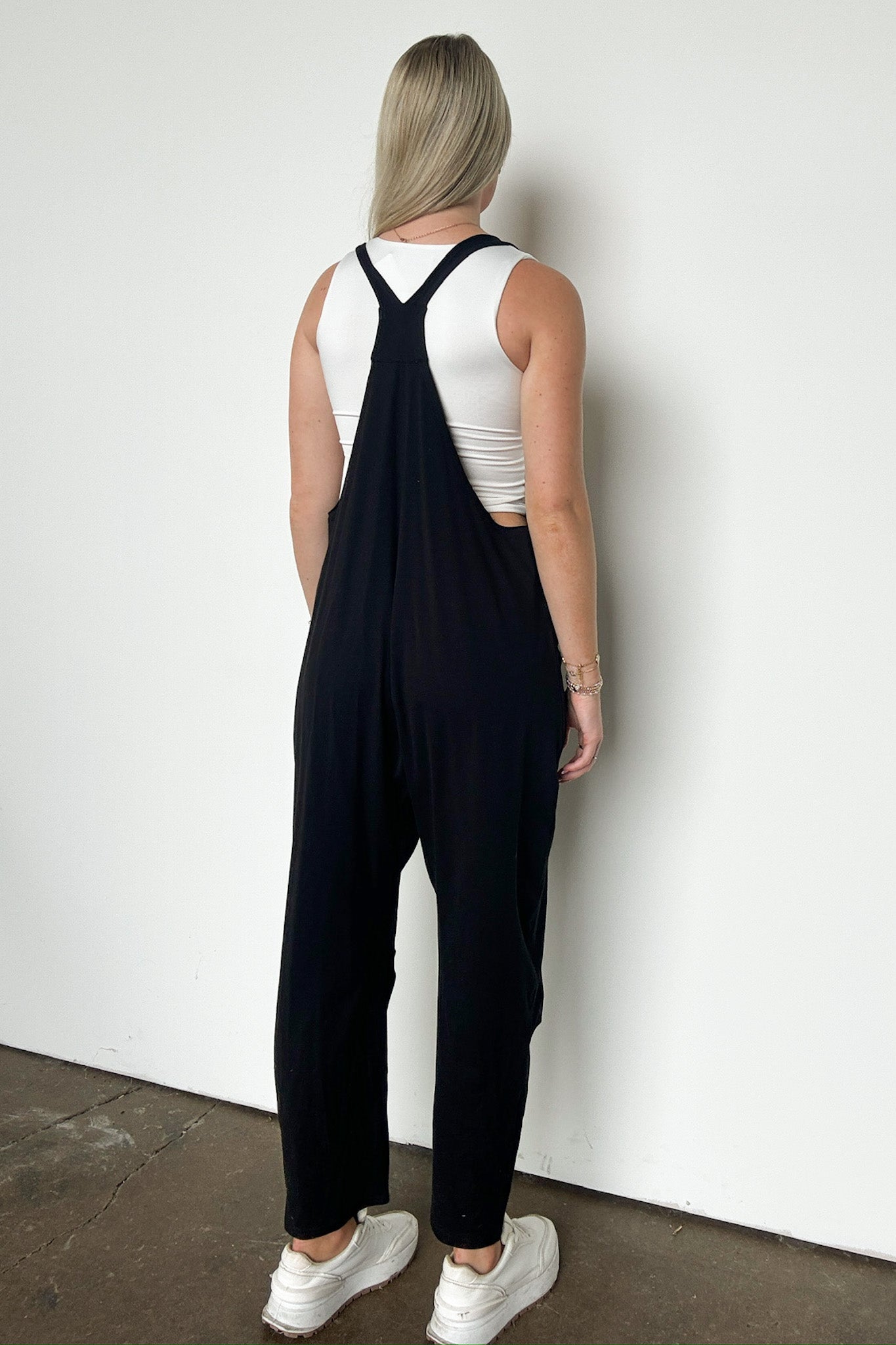 Relaxed Fit V-Neck Jumpsuit