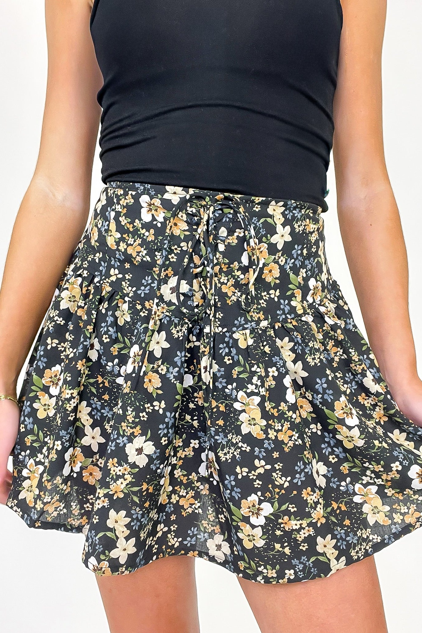 Petal Laced Smocked Skort