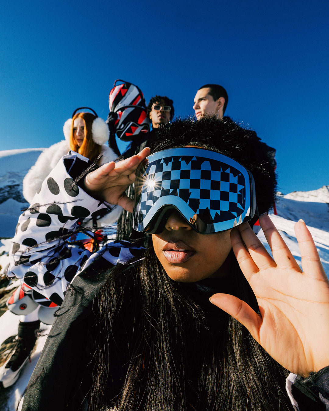 THE STREET MOUNTAIN SKI GOGGLES (INTERCHANGEABLE 3 LENSES)