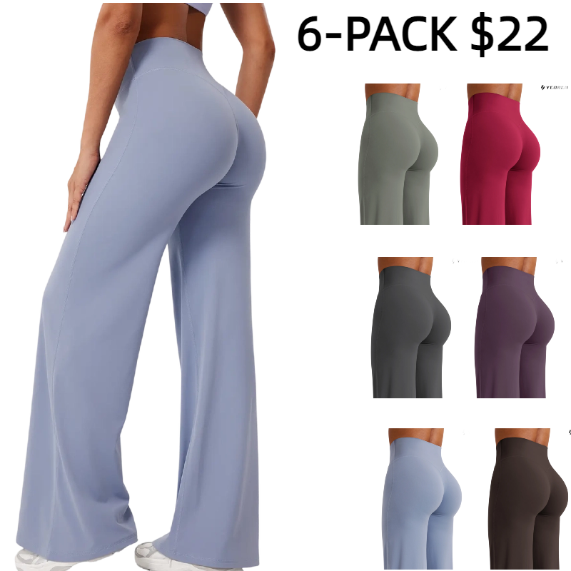 Leggings High-Waist Straight-Leg No Front Seam Buttery Soft Gym Yoga Pants