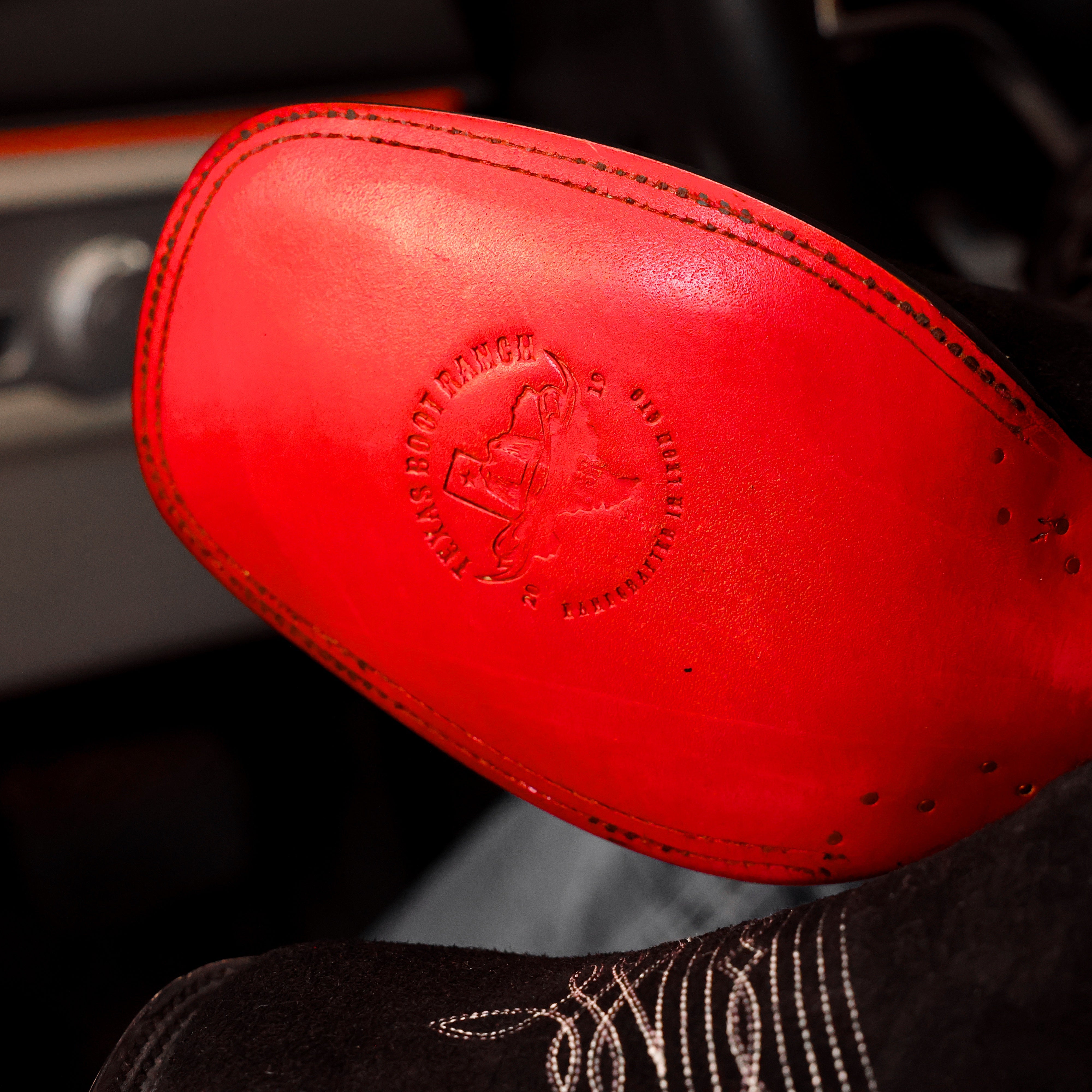 TOTAL BLACK Rough-Out Leather Boots - Square Toe