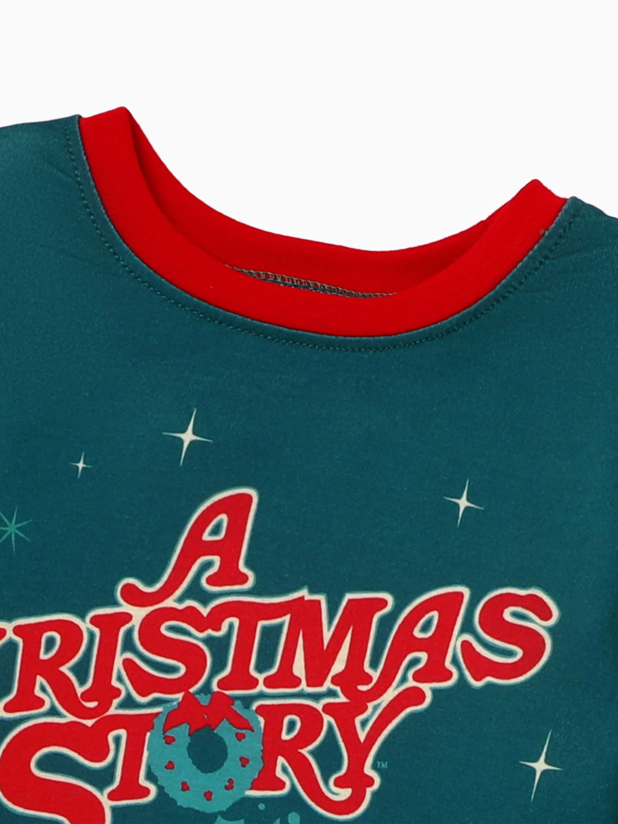 A Christmas Story Family Matching Christmas The Lamp Graphic Pajamas Sets with Christmas Socks