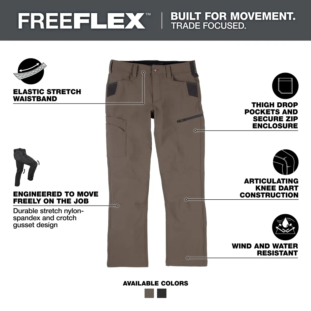 1Men's 8-PACK FREEFLEX Tech Work Pants with 7 Pockets