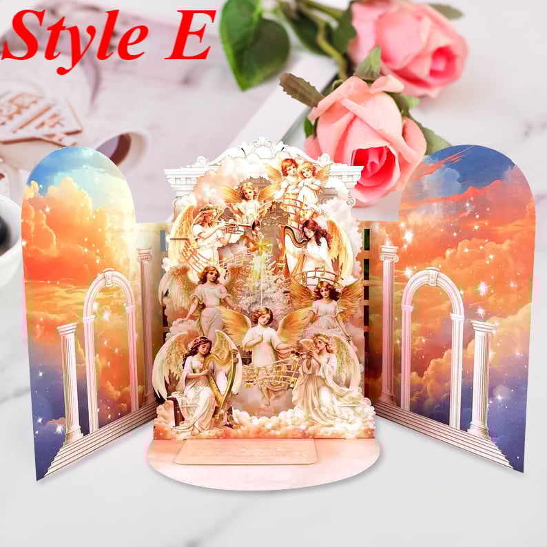 🎄Handcrafted 3D Nativity Scene Christmas Scene Greeting Card
