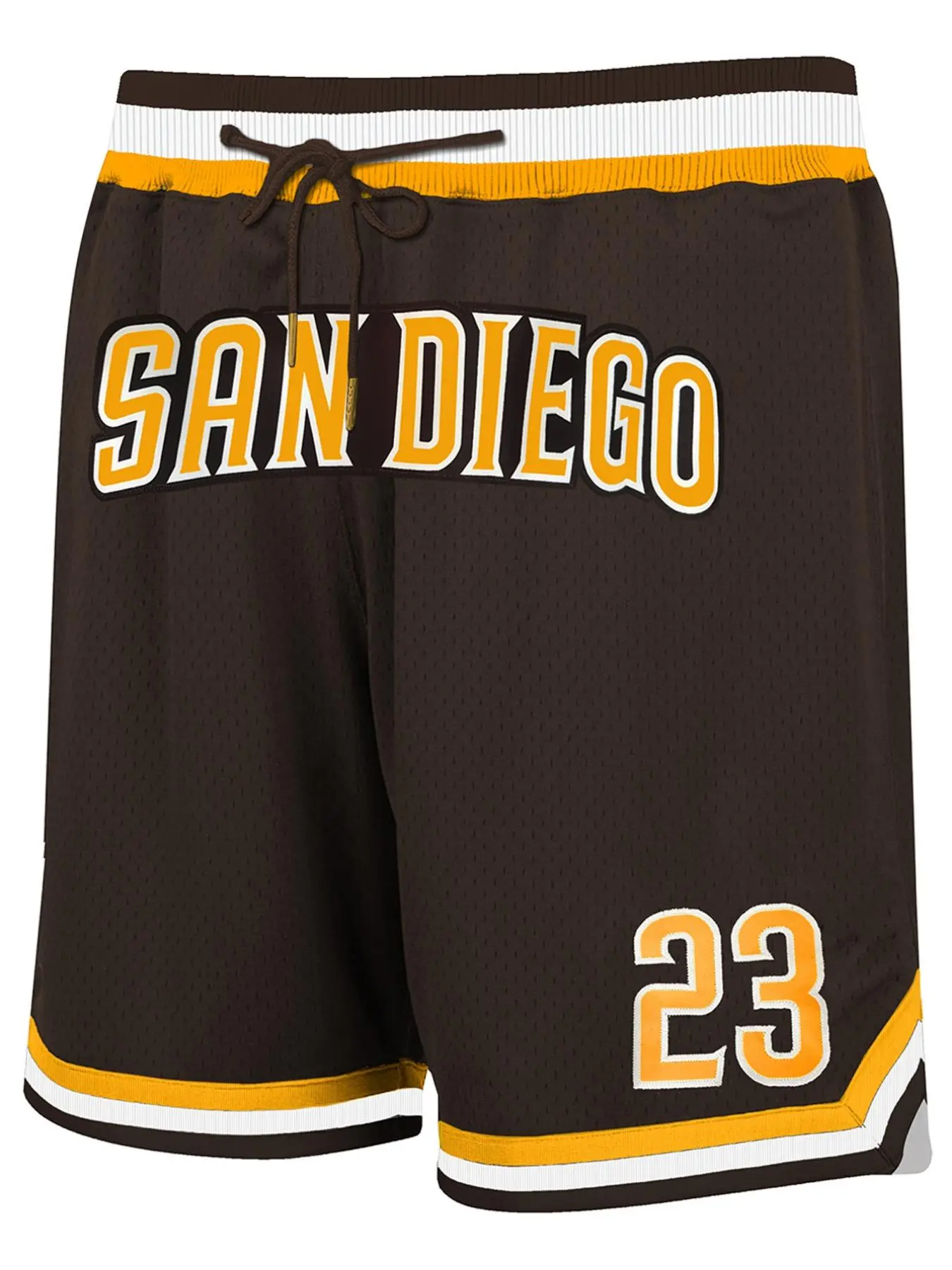 Men's Regular Fit Letter & Number Print Drawstring Waist Jersey Basketball Shorts