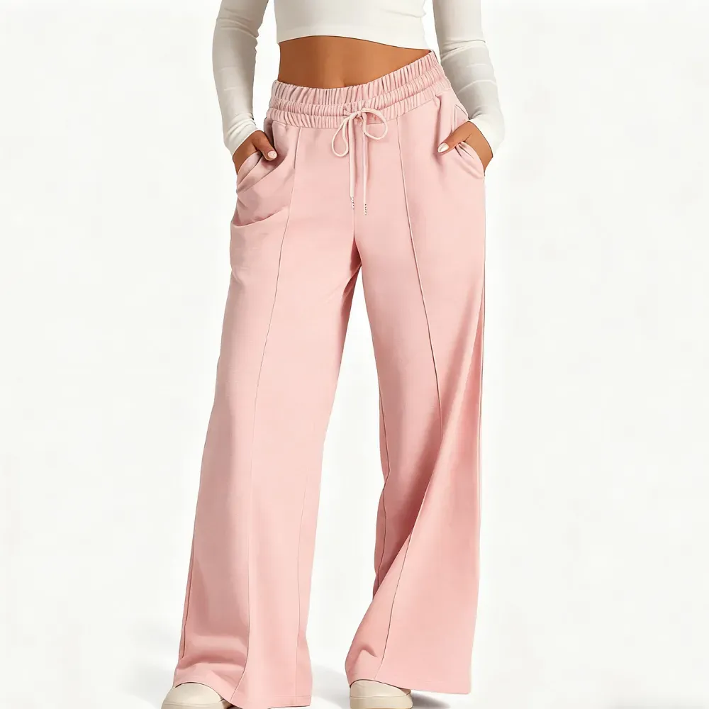 🎅Christmas Promotion 🎁Women's Wide Leg Sweatpants Casual Loose Solid Color Pants