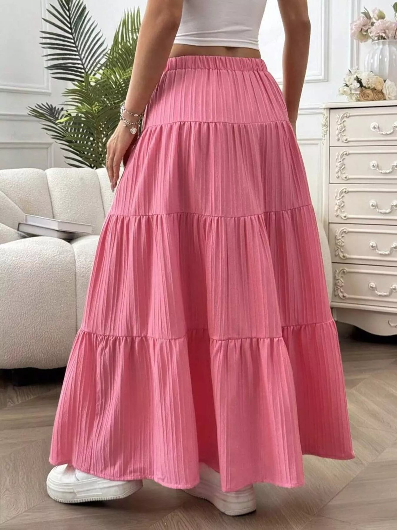 Flowy Tiered Maxi Skirt
