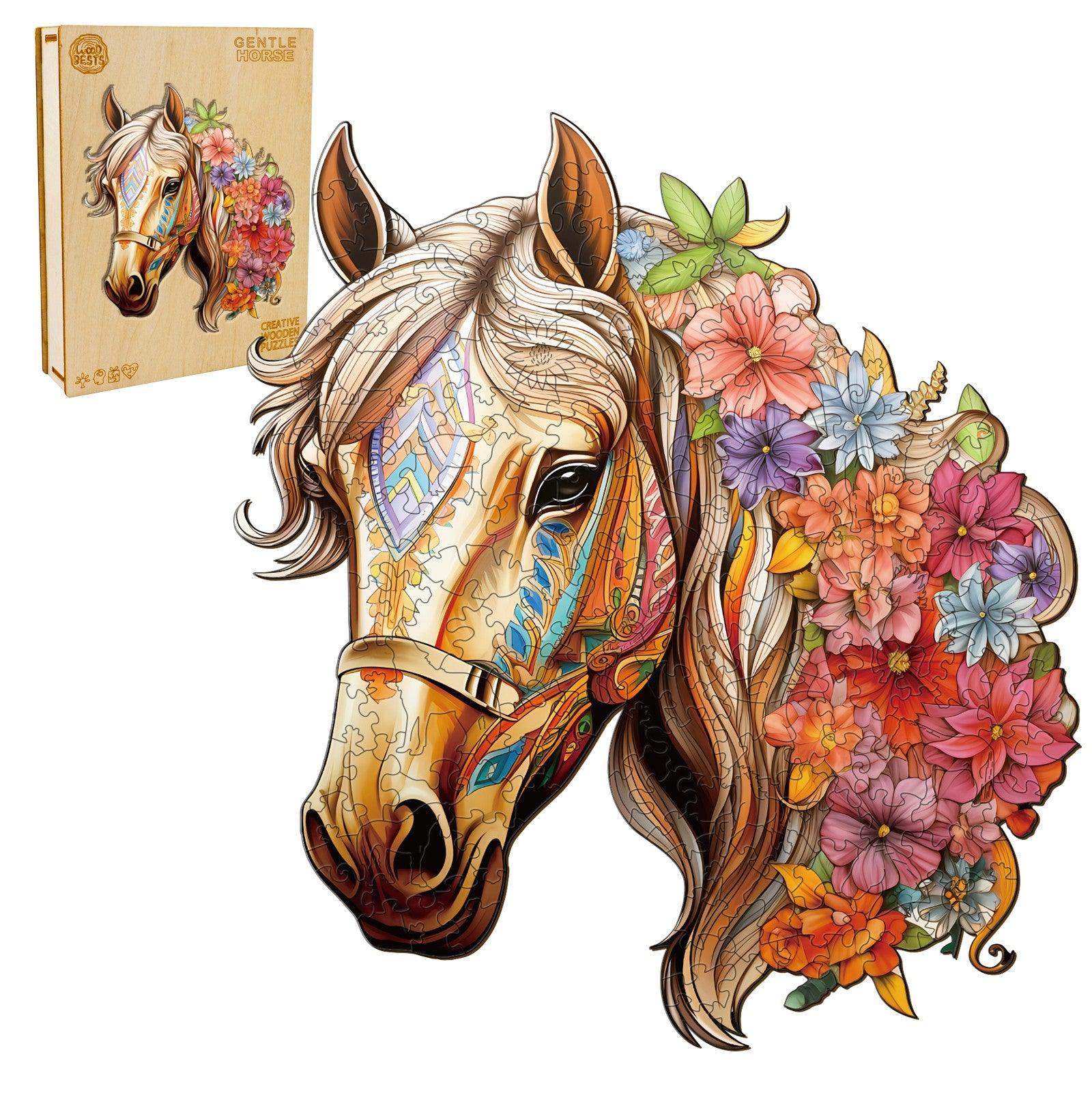 Gentle Horse Wooden Jigsaw Puzzle
