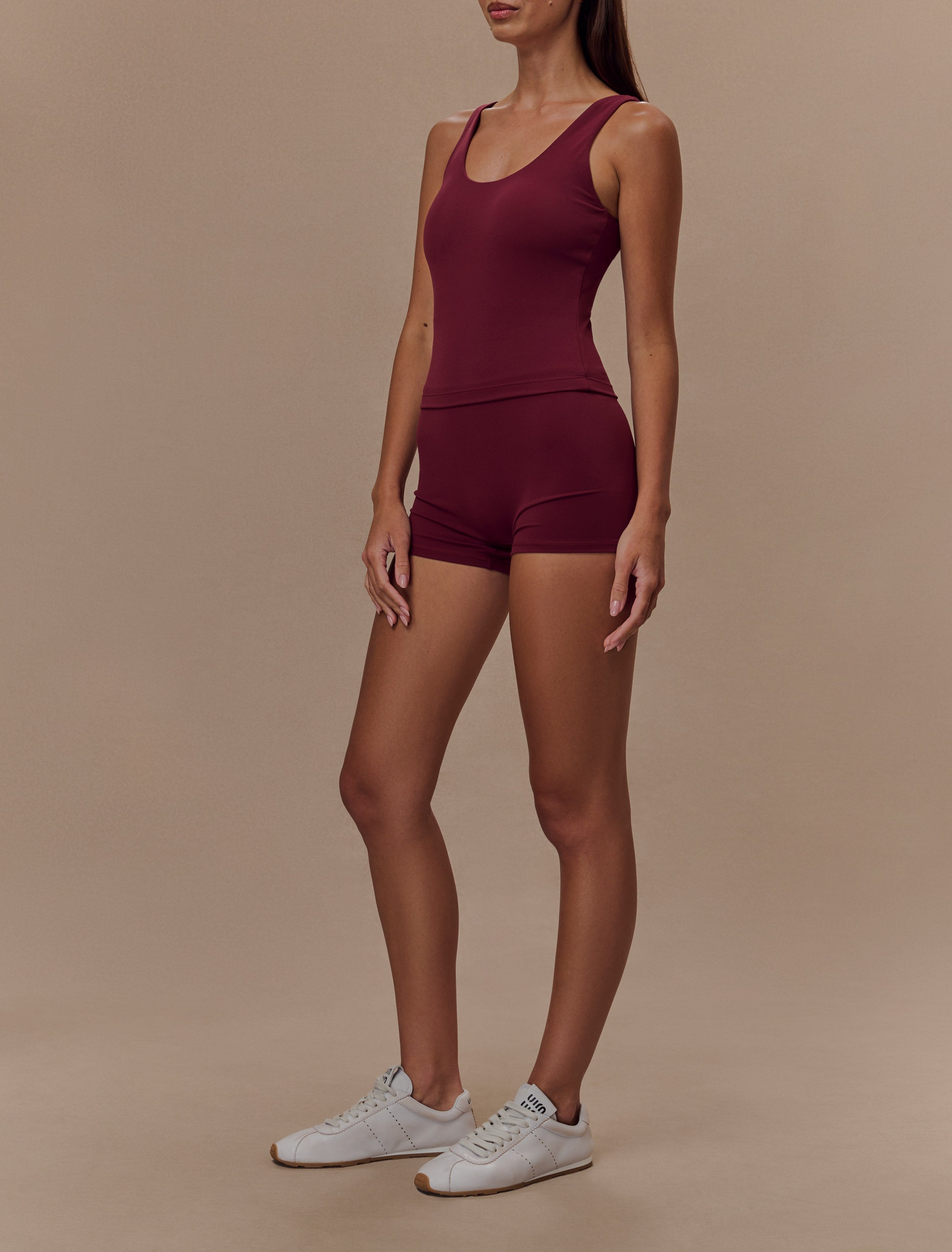 Burgundy Yoga Top