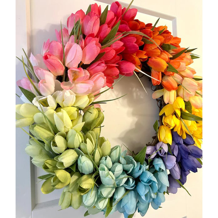 UV Resistant Lifelike Artificial Tulips Flowers