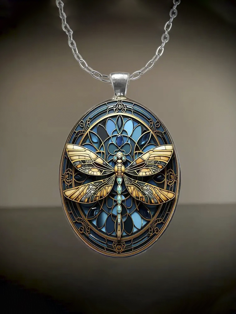 Boho Dragonfly Pendant Necklace