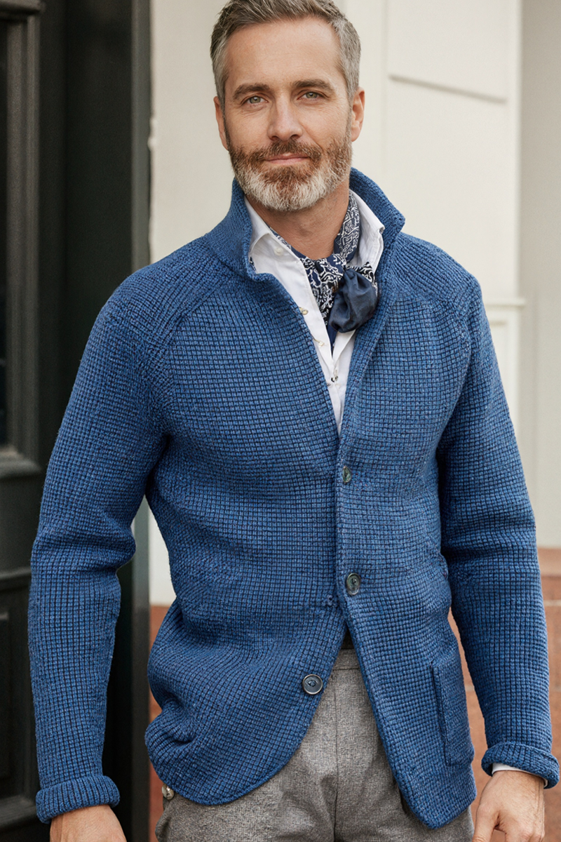 Textured Knit Cardigan Sweater Coat