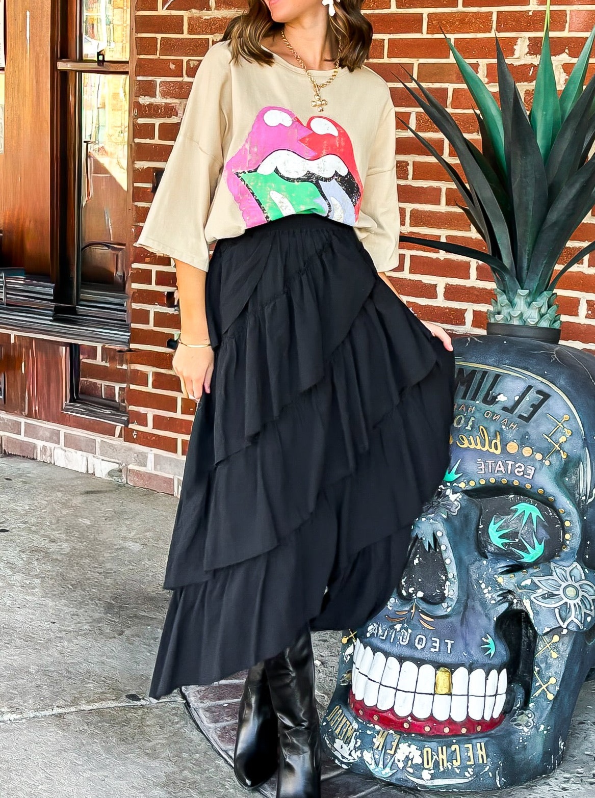 Everlayer Tiered Maxi Skirt