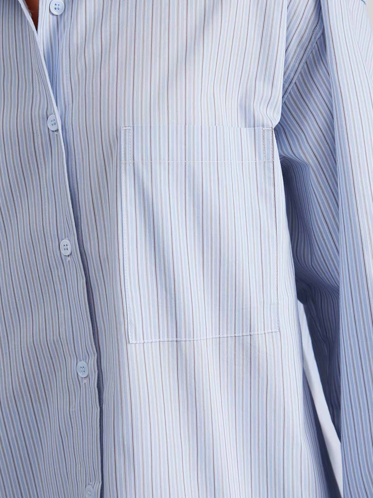 ASOBIO Cotton Stripe Shirt