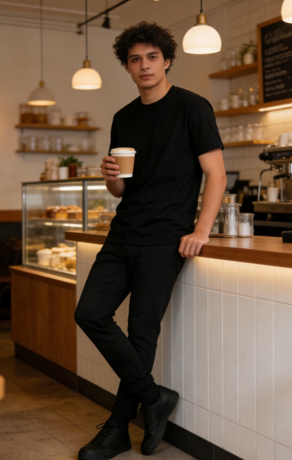 EVERYDAY ESSENTIAL Minimalist Black TEE